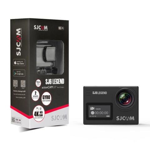 SJCAM SJ6 Legend Wi-Fi 4K Aksiyon Kamerası Siyah