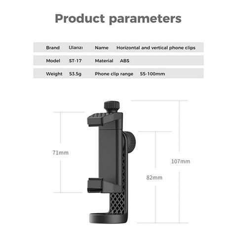 Ulanzi ST-17 Dönen Telefon Tripod ve Masa Standı