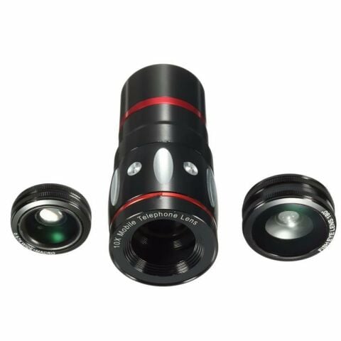 Balık Gözü Geniş Açı Makro Zoom 4in1 Telefon Lens