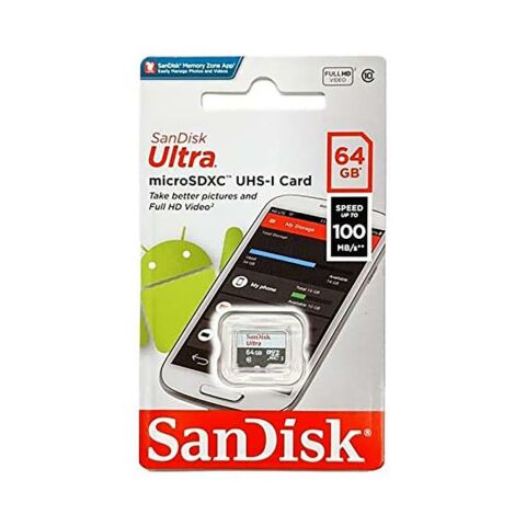 SANDISK Ultra 64GB 100mb/s MicroSDXC Hafıza Kartı