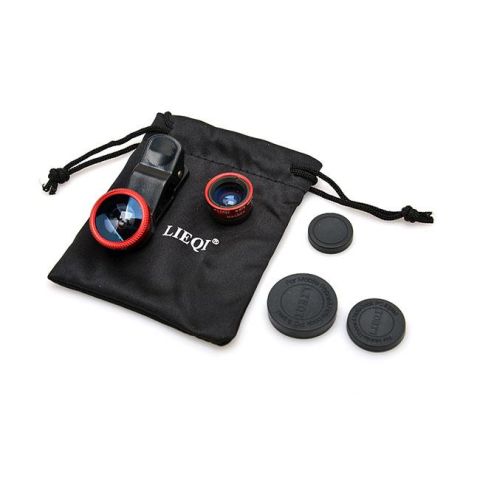 Lieqi LQ-001 Universal Mandallı 3 in 1 Lens Seti