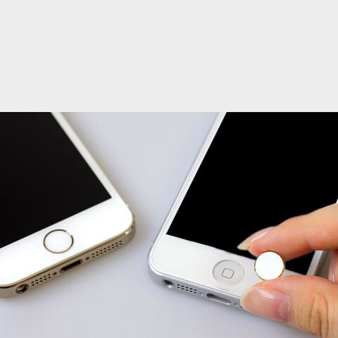 Apple Iphone 5 Home Sticker Tuş Yapışkanı 3 Adet Beyaz