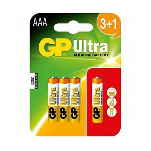 Gp Ultra Alkaline 3+1 AAA Pil