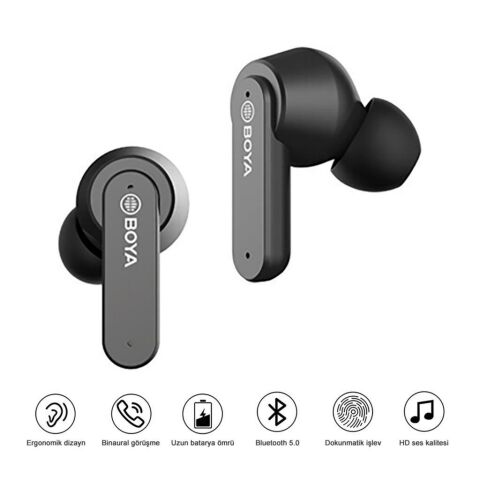 Boya BY-AP4 Kablosuz Bluetooth Kulaklık Siyah