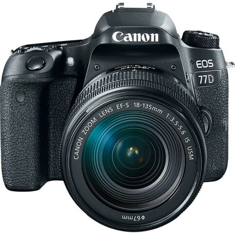 Canon EOS 77D 18-135mm IS USM DSLR Fotoğraf Makinesi