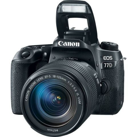 Canon EOS 77D 18-135mm IS USM DSLR Fotoğraf Makinesi