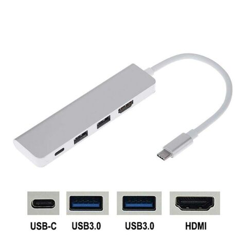 Type-c 4in1 HDMI USB Type-C Çevirici Hub 4K