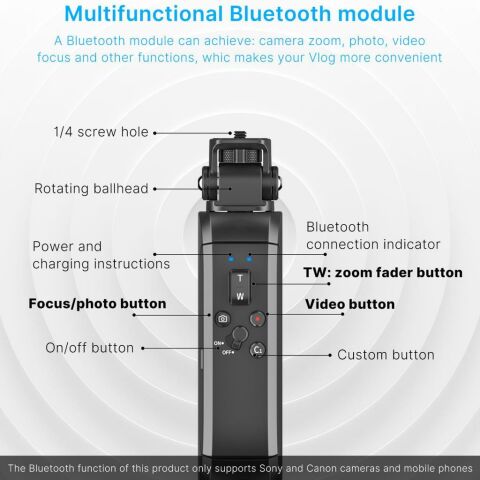 Ulanzi MT-40 Bluetooth Selfie Çubuğu Tripod