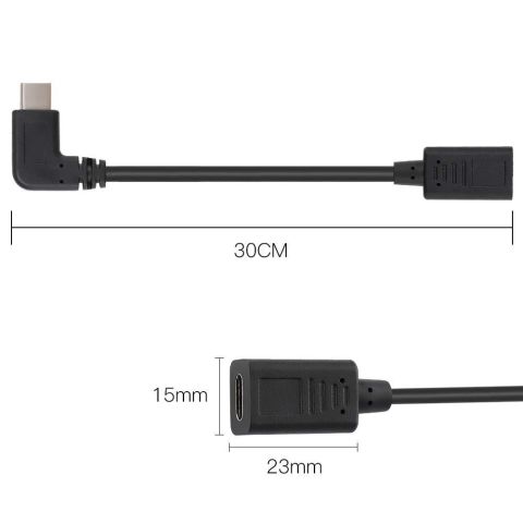 Dji Osmo Pocket Type-c to Micro USB Uzatma Kablosu