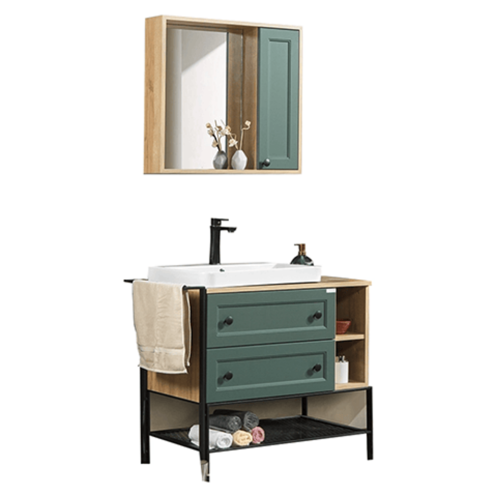 Bagnora Practical Emerald 96 cm Mdf Banyo Dolabı