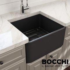 BOCCHİ Lavello Mutfak Eviyesi 50 cm Mat Antrasit