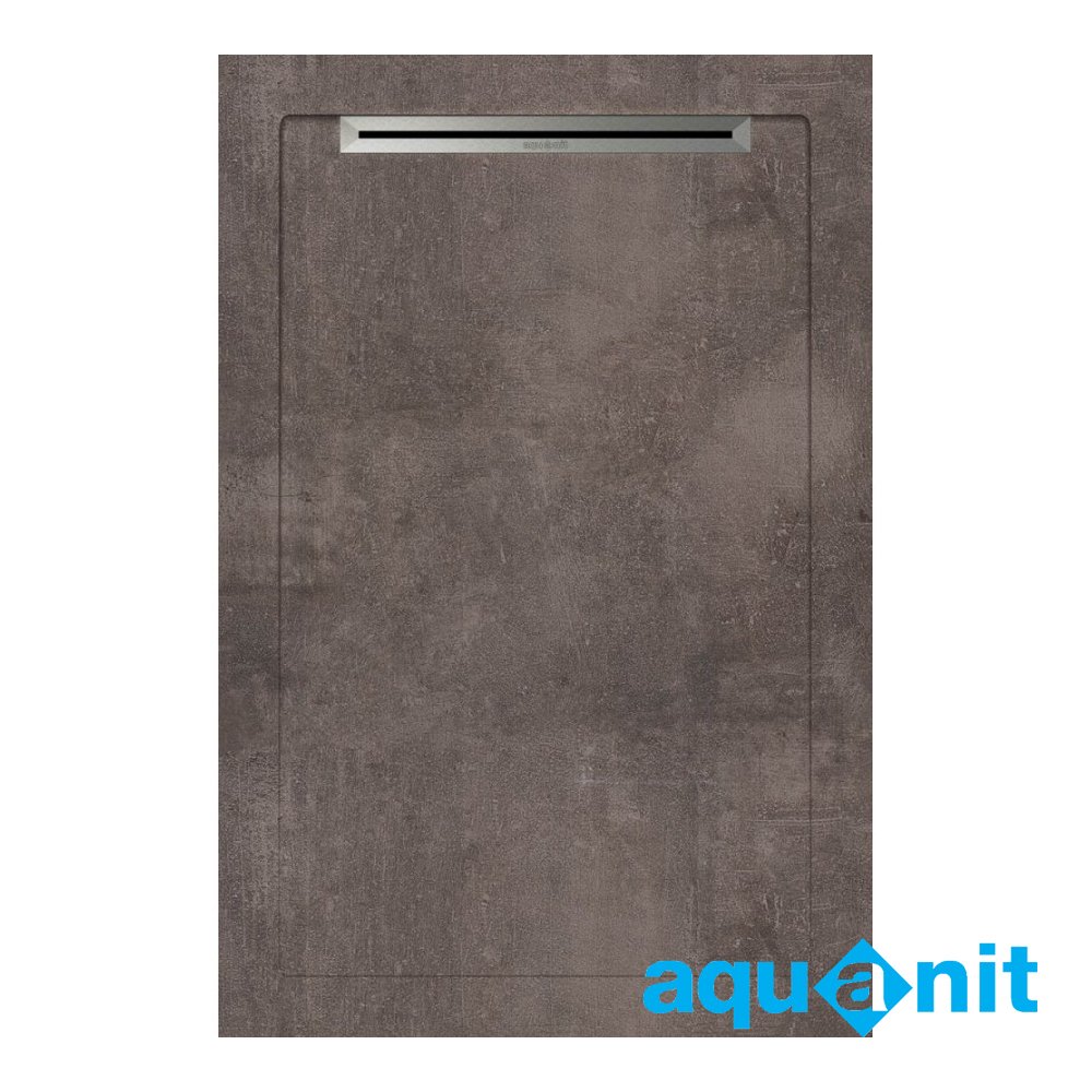 AQUANİT 80x120 Beton Antrasit Porselen Duş Karosu