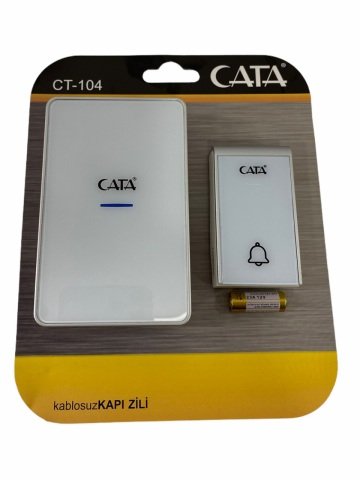 Cata Uzaktan Kumandalı Zil CT-104 Led Işıklı Beyaz Renk