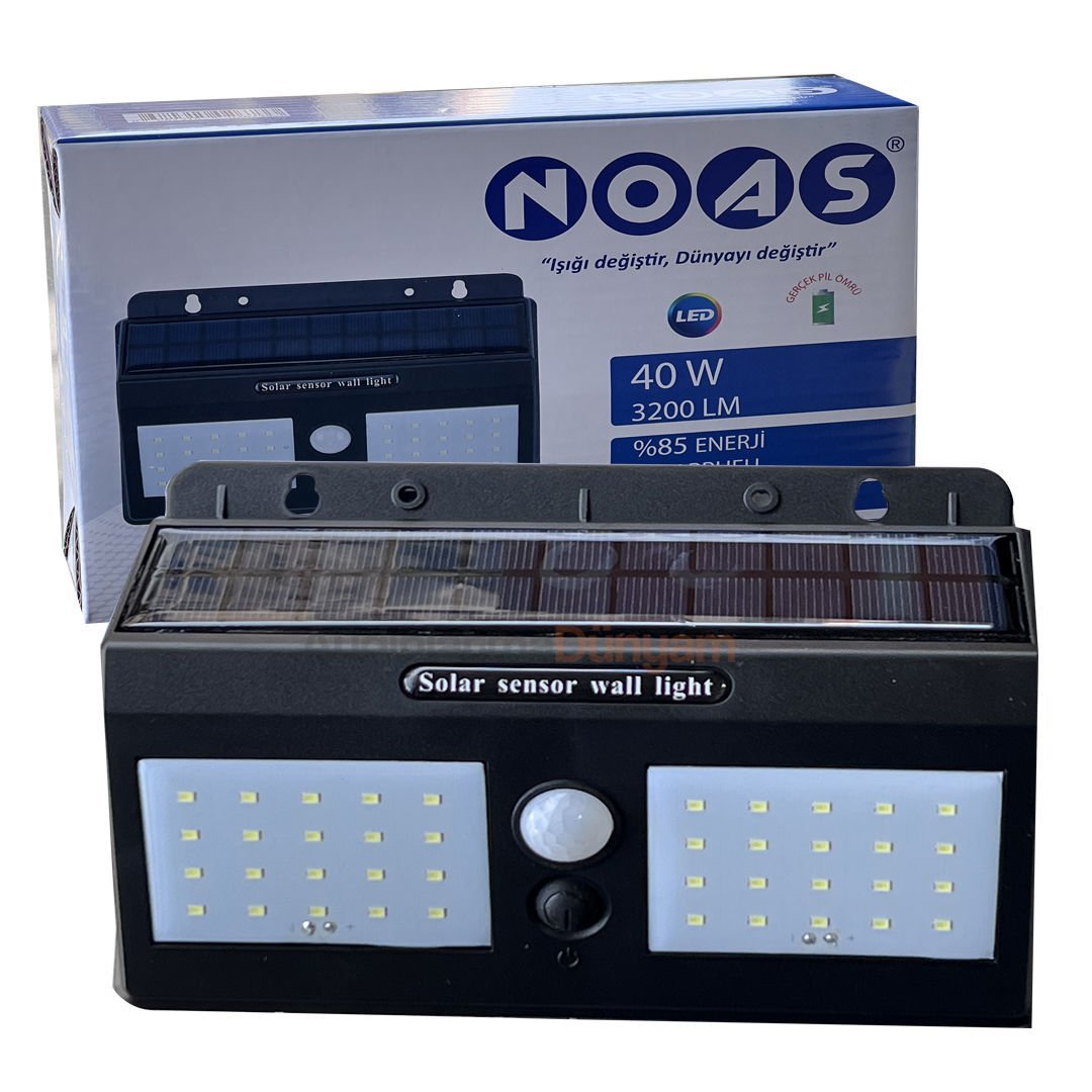 Noas 40W Plüton Solar Aplik Beyaz Işık YL84-4001-S - 1 Adet