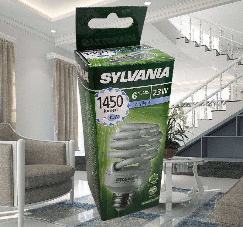 Sylvania 23W Spiral Tasarruflu Ampul Beyaz 10 lu Paket