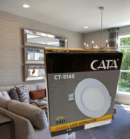 Cata 6 Watt Panel Led CT-5145  4000 Kelvin Alüminyum Kasa