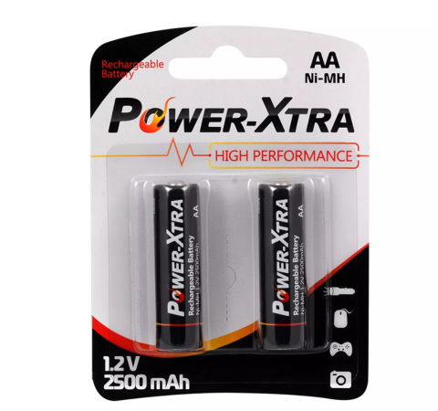 PowerXtra 1.2V 2500 Mah AA Size Şarjlı Pil 2li Blister 900869503167