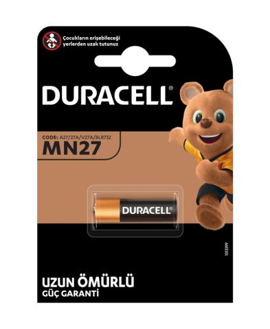 Duracell MN27, A27, 27A 12V Pil 1li 35503125