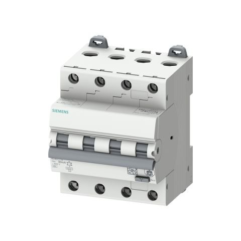 Siemens Rcbo, 6 Ka, 4P Type A, 300Ma, C-Char, in: 20A Un: 400V 5SU1646-7FP20