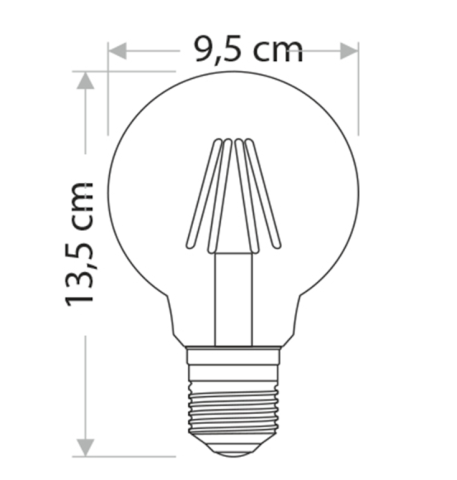 Ct-4354 6W Cata Rustik Led Ampul Günışığı 3200K