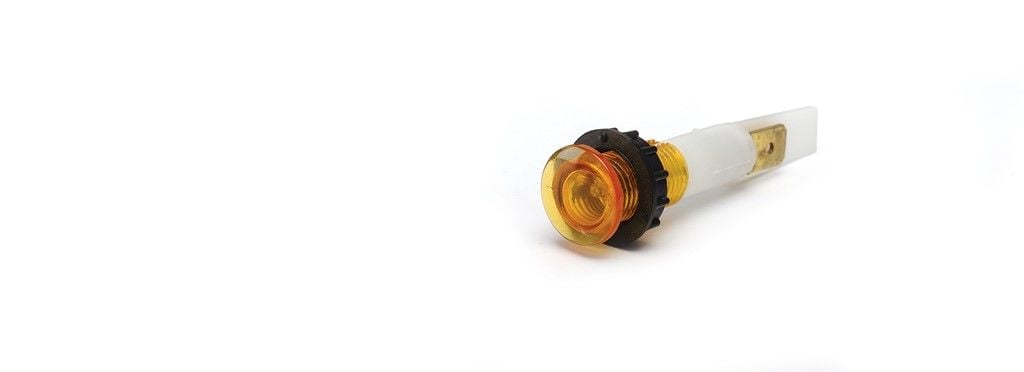 Emas Sinyal 10Mm 220V.Terminalli Sarı - S102NS