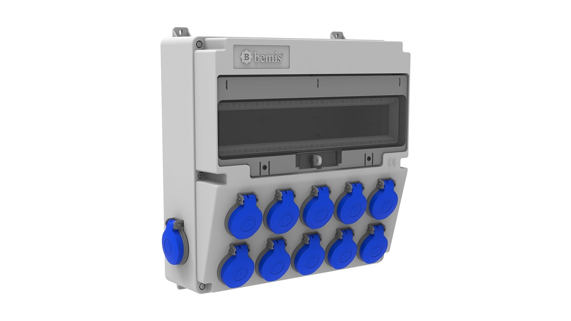 Bemis  1/16A. 220V. 10 Ad. Ön-1/16A. 220V. 2 Ad. Yan IP44 BH4-2602-6020