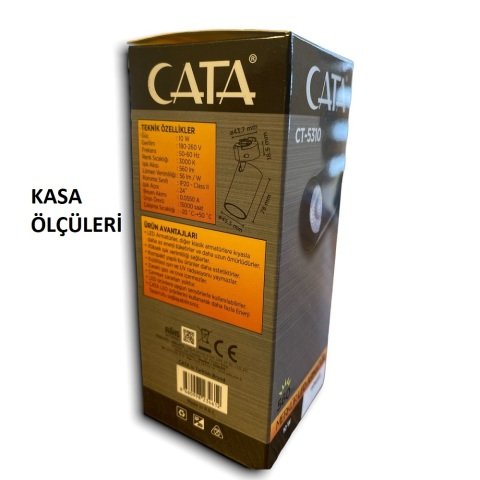 Cata 10 Watt Led Ray Spot 3000K Sarı Işık CT-5310