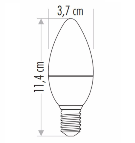 Cata 8 Watt E14 Duylu Buji Led Ampul Günışığı Renk CT-4083