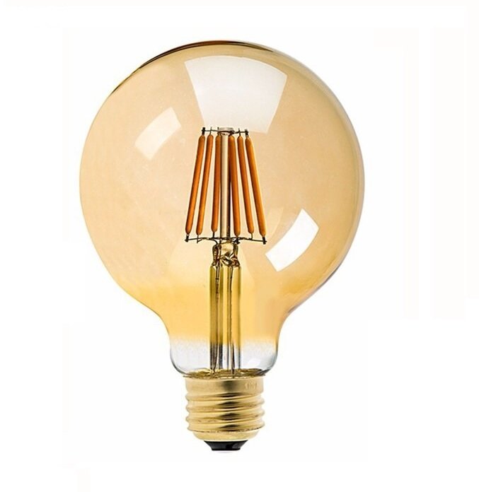 Cata 6w Rustik G125 Glop Led Ampul CT-4287 - Amber Renk