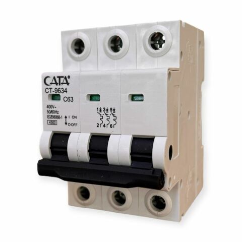 Cata CT-9635 4,5 kA  3x50 C Amper Trifaze Sigorta
