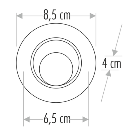 Cata 6W Oltu Led Armatür CT-5254 Günışığı Renk