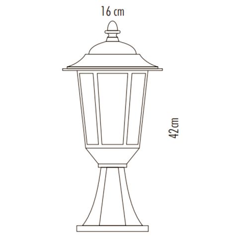 Cata E27 Bahçe Armatürü Parma CT-7111