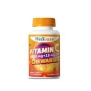 Wellcare Vitamin C 1000 Mg + Çinko 15 Mg 30 Çiğneme Tableti
