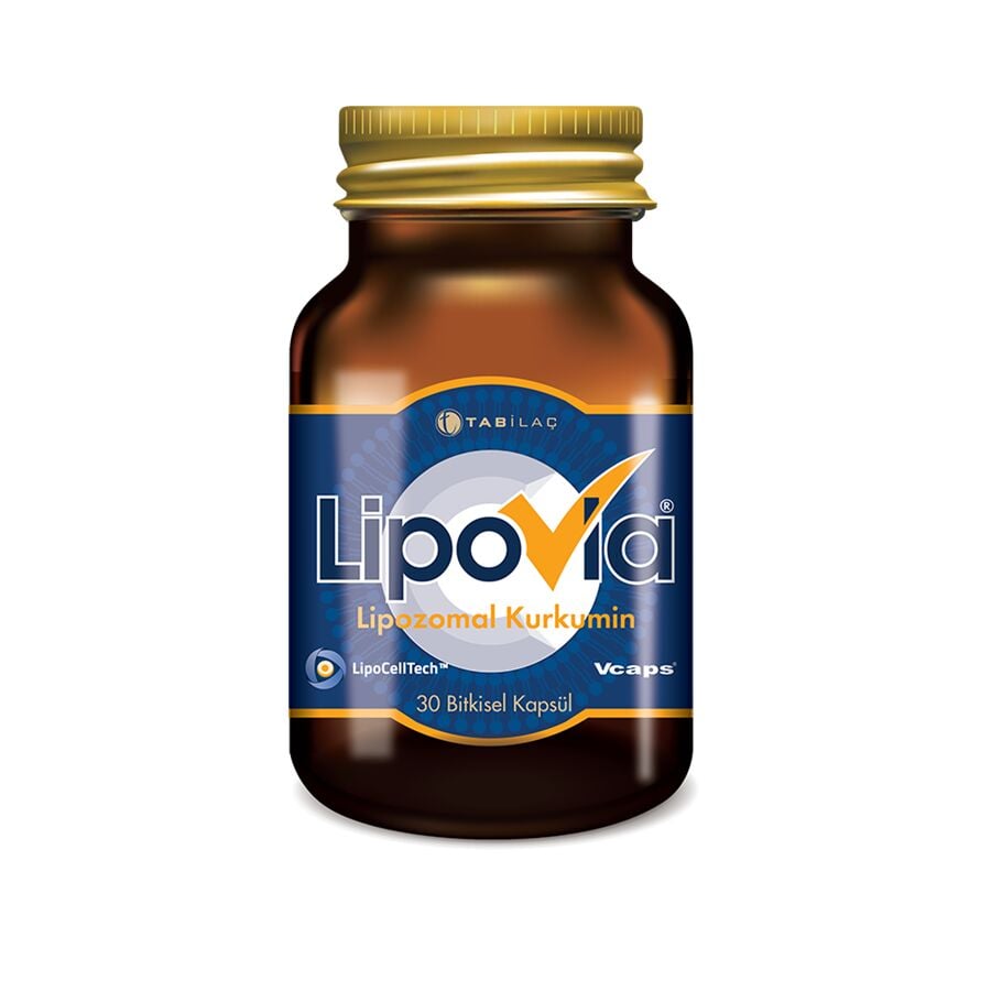 Lipovia Lipozomal Kurkumin 30 Bitkisel Kapsül