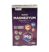 Rudis Magnezyum Vitamin B12+C+E 30 Tablet