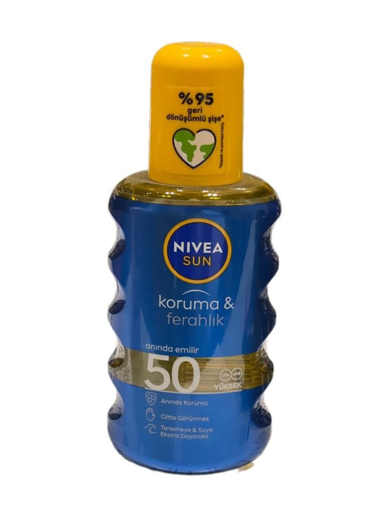 Nivea Sun Koruma Ferahlik Serinleten Transparan Güneş Spreyi SPF 50 200 ML