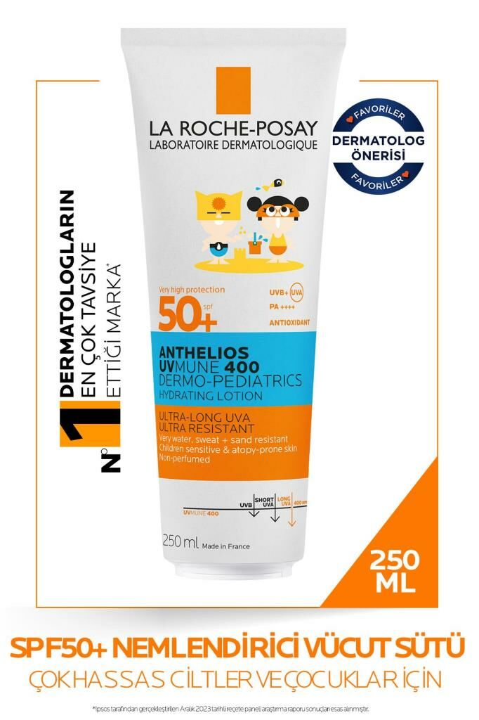 La Roche Posay Anthelios Dermo Pediatrics Uvmune400 Nemlendirici Vücut Sütü Spf50 250 ML