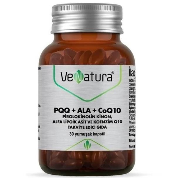 Venatura PQQ+Ala+CoQ10 30 Kapsül