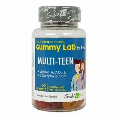 Suda Vitamin Gummy Lab Multi Teen Karışık Aromalı 60 Gummies