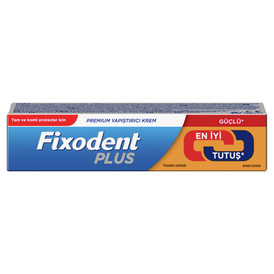 Fixodent Plus Güçlü Tutuş Premium Yapıştırıcı Krem 40 Gr