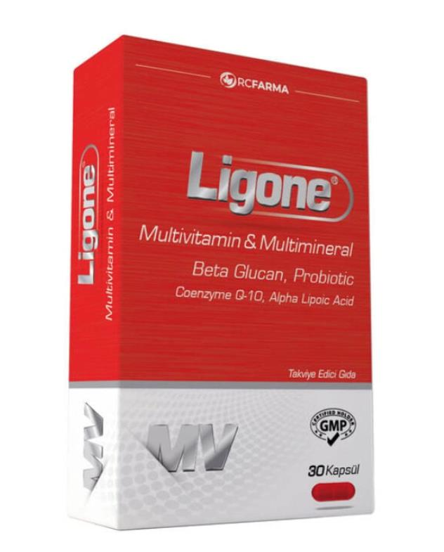 Ligone Beta Glucan Probiotic Coenzyme Q-10 Multivitamin 30 Tablet