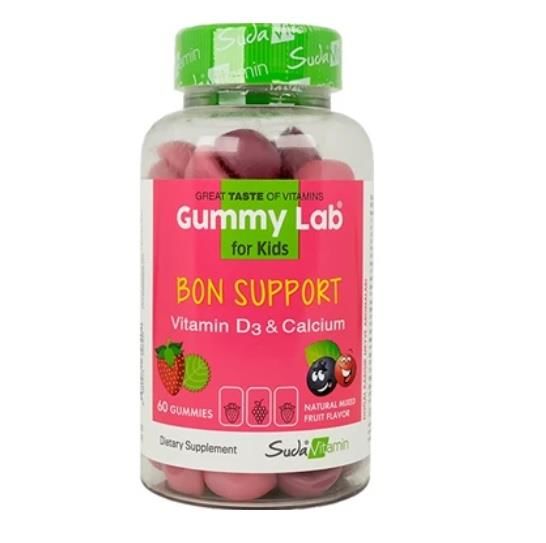 Gummy Lab Bon Support Kids Karışık Aromalı 60 Çiğnenebilir Form