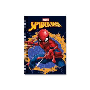 Spiderman Spiralli Not Defteri A6 Çizgili 80 Yaprak