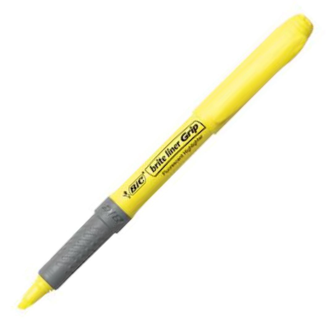 Bic Fosforlu Kalem Highlighter Grip - Sarı