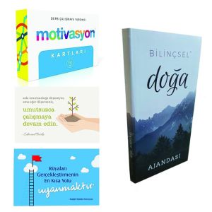 Bilinçsel Motivasyon Kartları + Bilinçsel Tarihsiz Doğa Ajandası