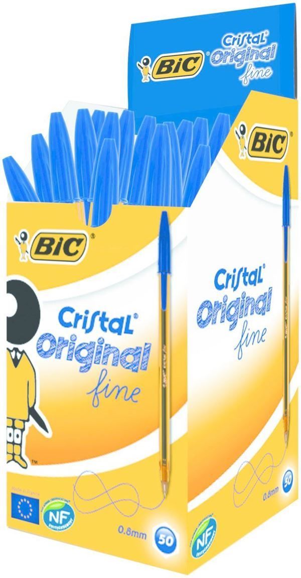 Bic Cristal Fine Tükenmez Kalem 50'Li Kutu