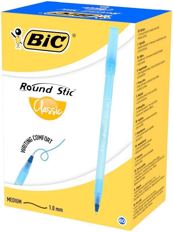 Bic Round Stic Tükenmez Kalem 60'Lı Kutu