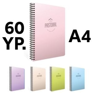 Gıpta Pastoral Defter Spiralli Pp Kapak A4 60 Yaprak