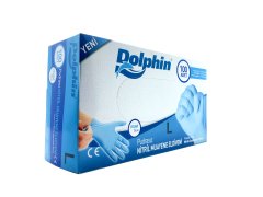 Dolphin Pudrasız Mavi Nitril Eldiven - Büyük (L) - 2000'li