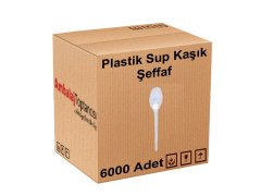 Plastik Sup Kaşık Şeffaf - 5000'li